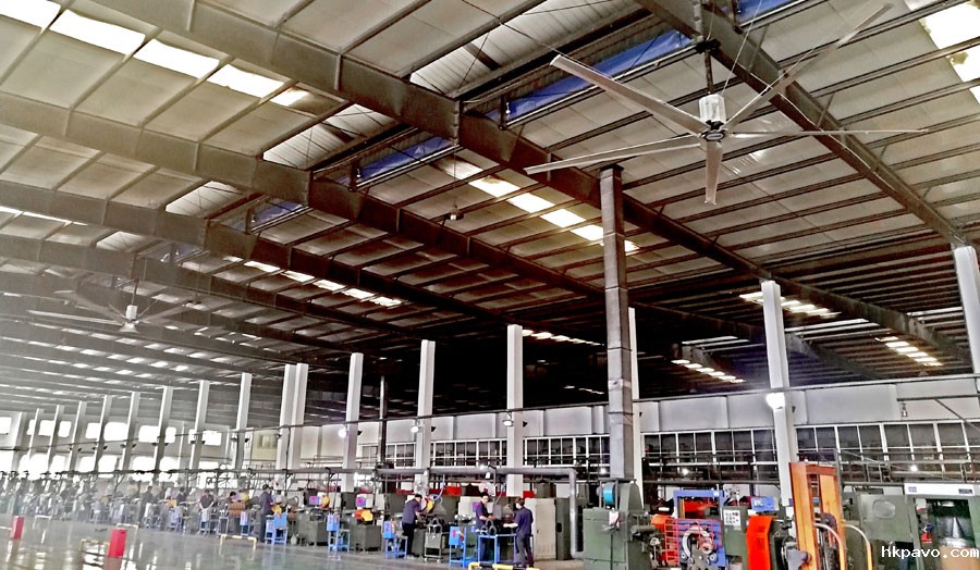 工业大吊扇减轻员工夏季的热应激 工业大吊扇减轻员工夏季的热应激