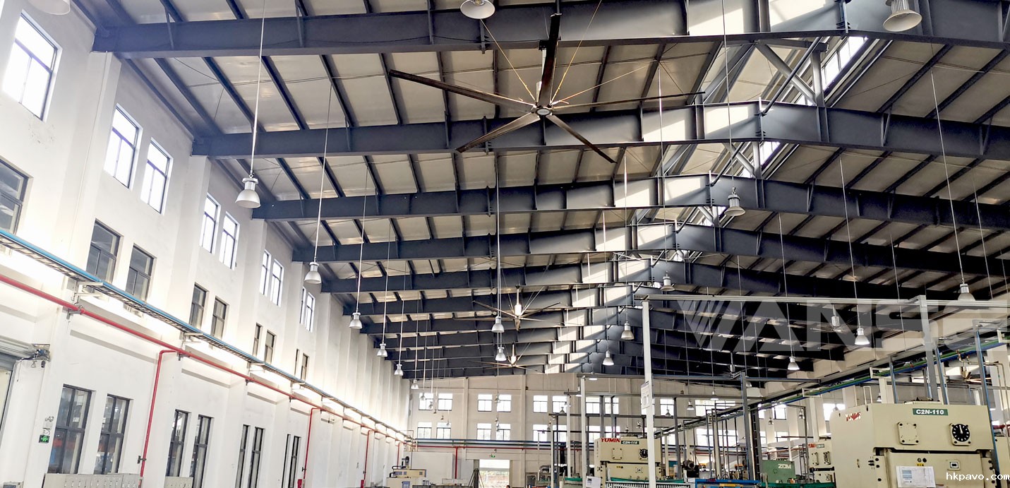 中国航天加工车间工业大风扇