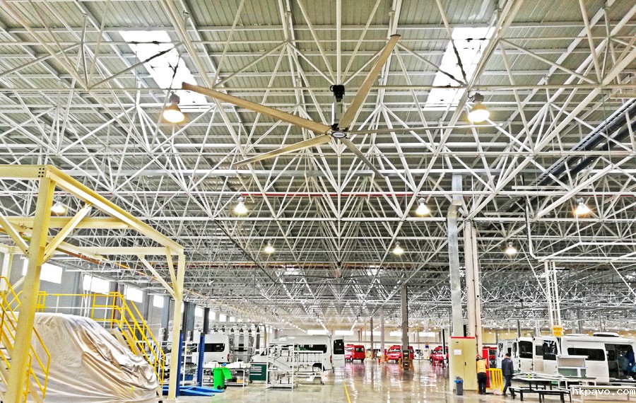 带消防喷淋的建筑工业大吊扇