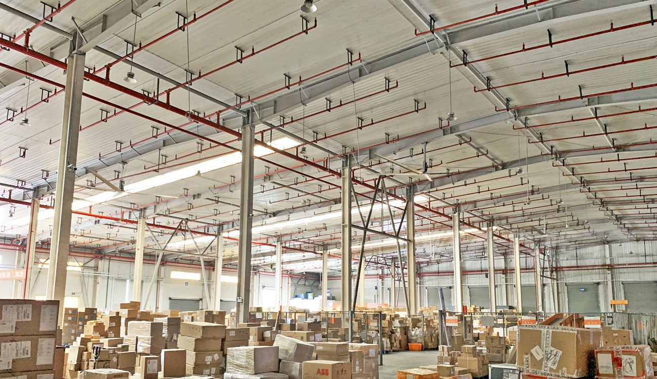 上海嘉里物流仓库工业大风扇降温